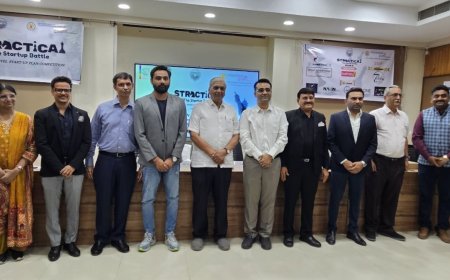 National-Level Startup Competition ‘Stractical 2025’ Held Successfully at Sarvajanik University