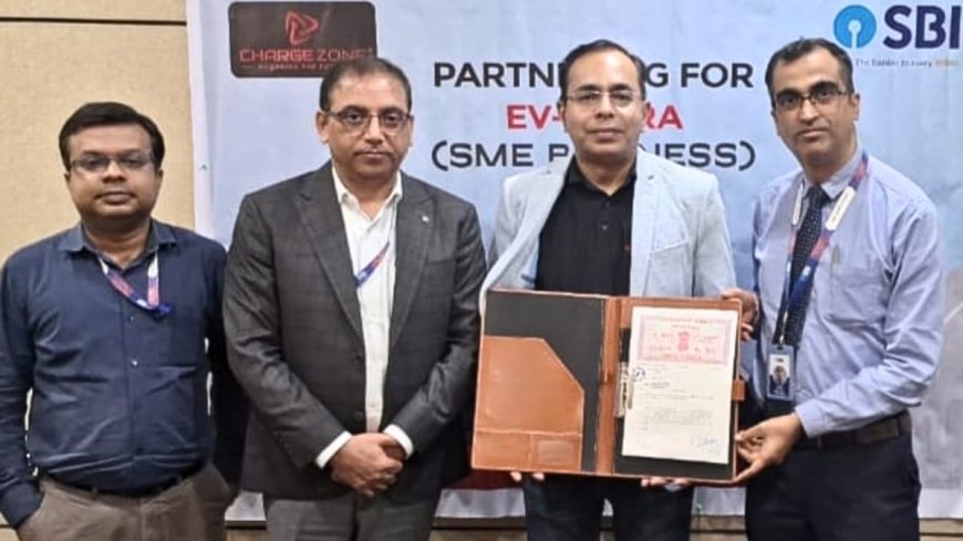 ChargeZone Partners with SBI to Boost EV Charging Infrastructure via DoCo Program in India